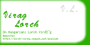 virag lorch business card